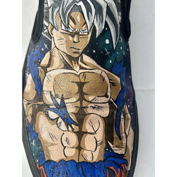Vans Classic Slip-On Custom Painted Dragonball Z Theme Size 10.5 main image 12